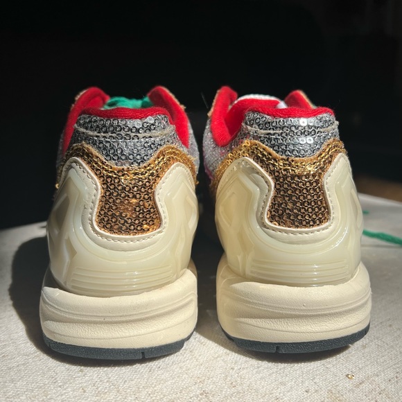 ADIDAS ZX 6000 Sequence Women's Size 5.5, Gold/Silver/Purple, Style Code: FY6863 - Picture 5 of 6